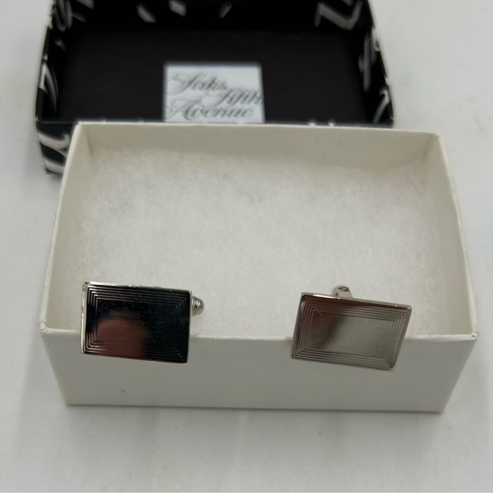 Men’s David Donohue Sterling silver cufflinks